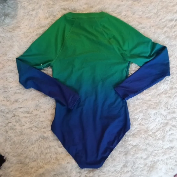 Athleta Swim Shield Ombre One Piece Rashgaurd